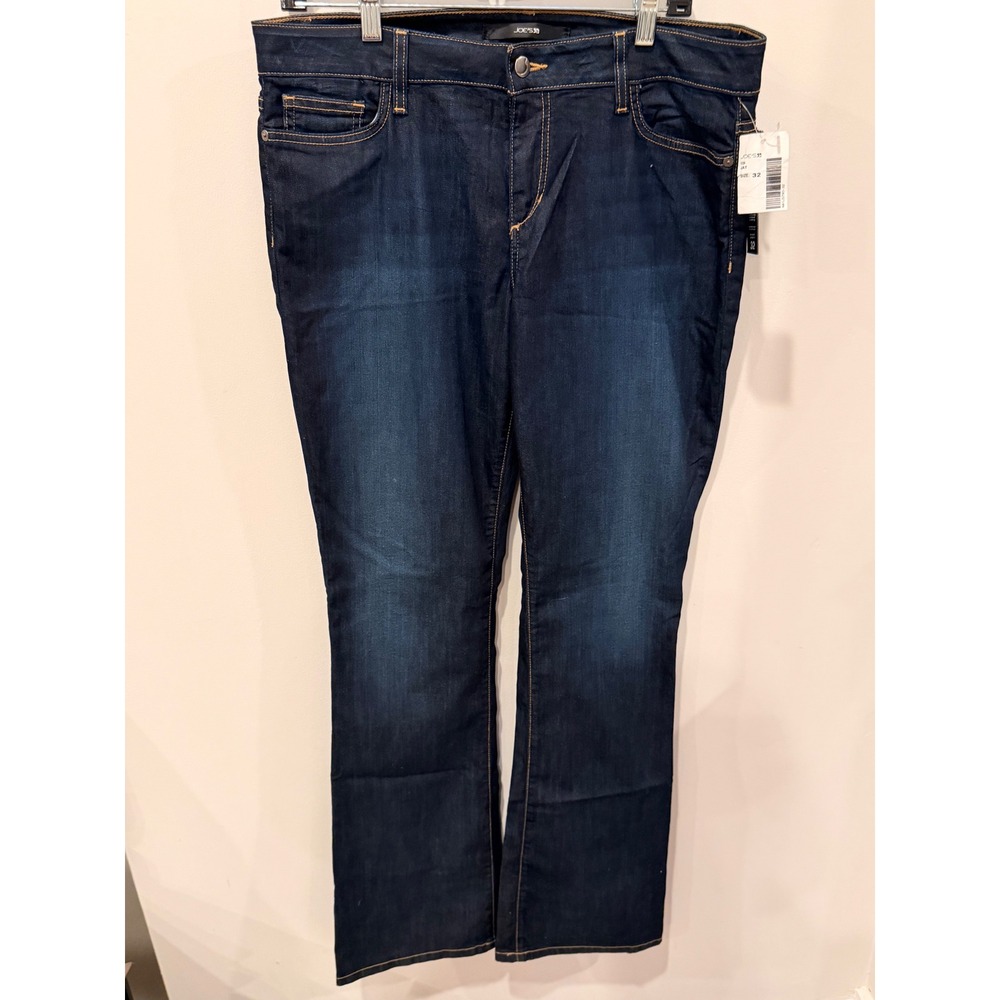 Joe's Jeans Icon High Waist Dark Wash Straight Leg Size 32 NWT